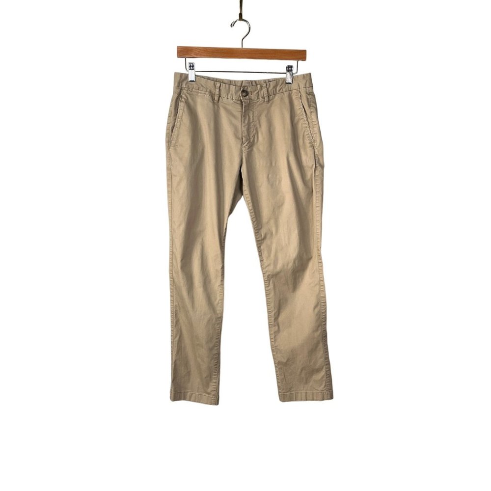 Bonobos Tailored Fit Khaki Tan Chinos Men's Sz. 30x30 Designed Pocket Lining